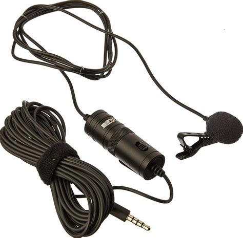 Boya Caller Microphone With 20Ft (6 Mtr) Audio Cable (Black)