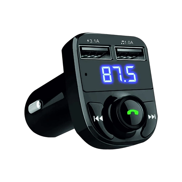 Car Charger Dubble Usb + Bluetooth Receiver