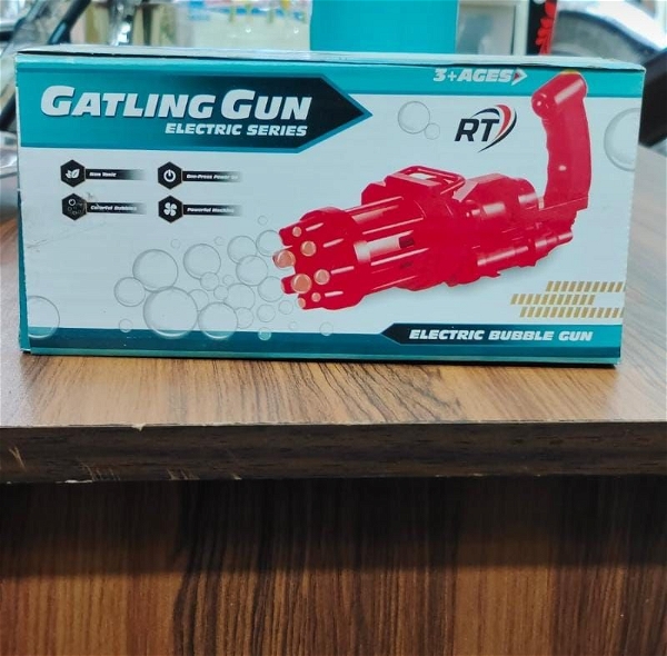 gatling gun automatic bubble machine electric Toy