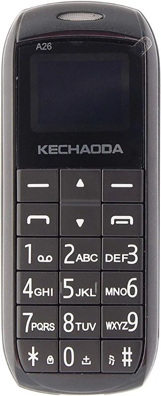 KECHAODA A26 Dual Sim Mobile Phone (Bluetooth Size,Black, 16MB)