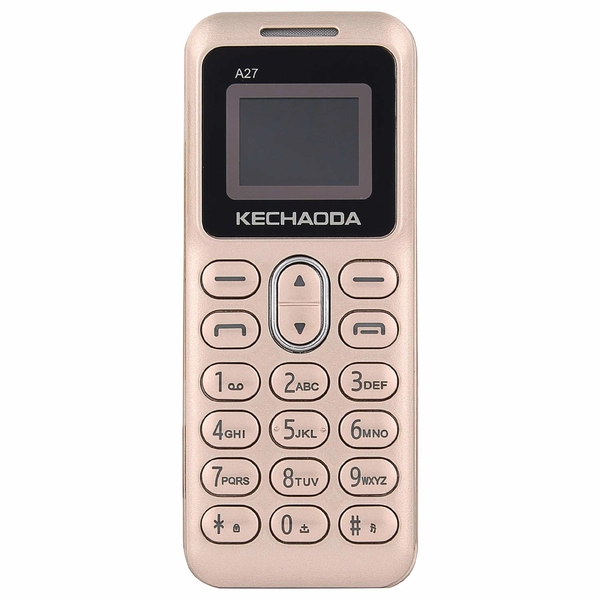 KECHAODA A27 Keypad Dual Sim Mini Mobile Phone with External Memory Slot 1.68 cm (0.66 inch) Display Only Mobile Phone & Charging Cable in Box, Battery,No Charger  - Pink