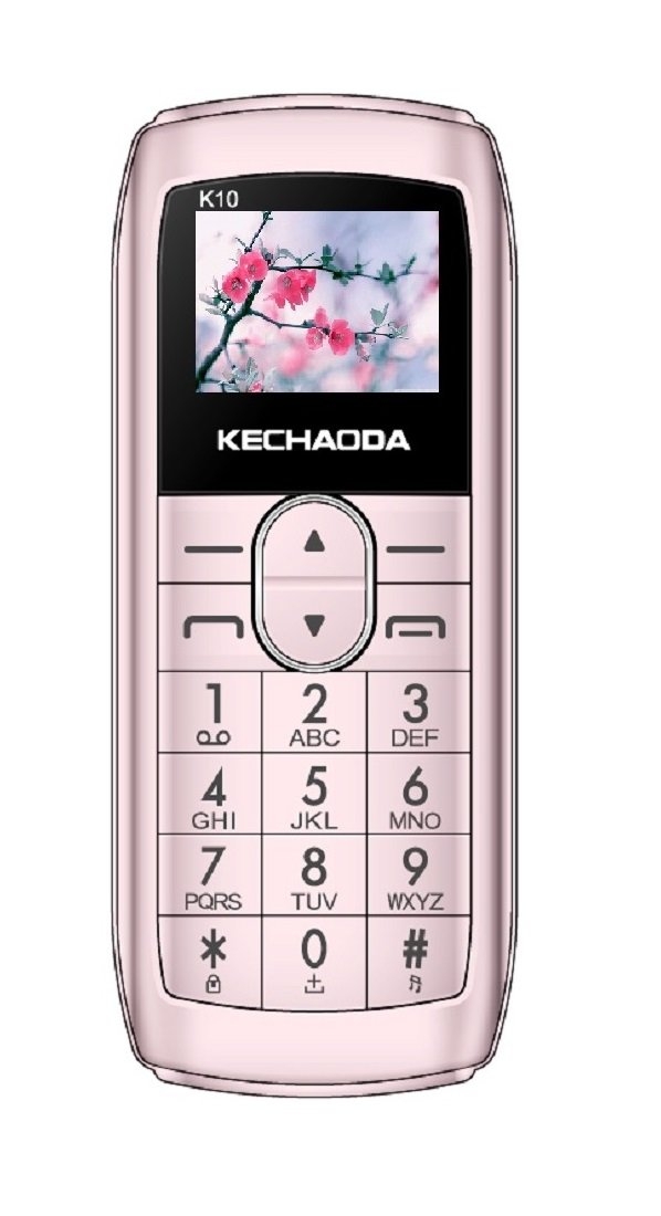 KECHAODA K10 Finger Bluetooth Phone, Single SIM, 1.68cm (0.66 inch) Display, 300mAh Battery, Wireless FM, BIS Certified (Rose Gold)
