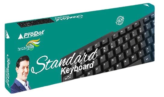 Keyboard (Black) Prodot Wired USB Standard - Black