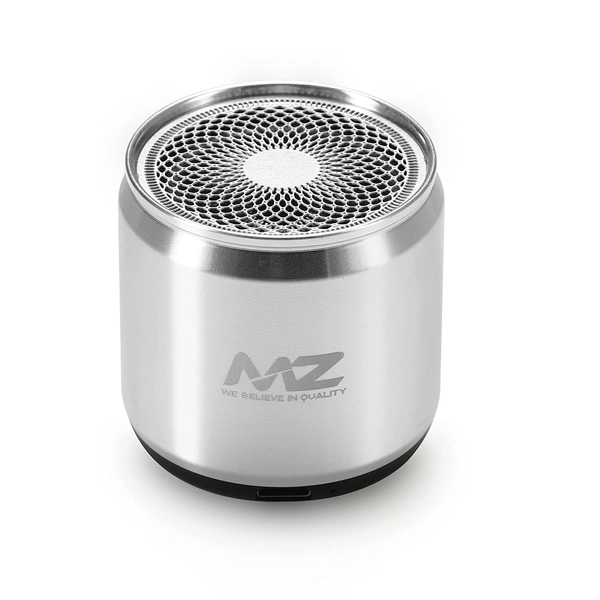 M10 (Portable Bluetooth Mini Speaker) Dynamic Metal Sound with High Bass 5 W Bluetooth Speaker (Silver, Stereo Channel)