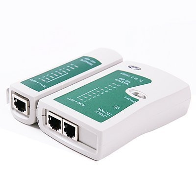 RJ45 and RJ11 LAN network Ethernet internet cable Tester RJ 45 Cat5 RJ 11/12 Network Cable Tester for RJ45 RJ11 RJ12 CAT5 CAT 6 Lan Adapter Tester Without Battery