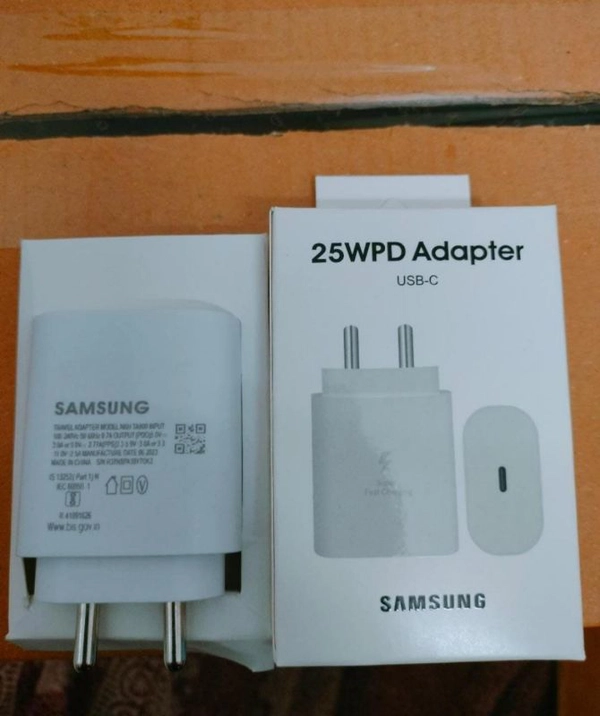 25W USB-C Super Fast Charger True 25W Pd Charging Adapter Compatible for Samsung A14 5G, A73 5G, A53 5G, A23 5G, A04e, A04, A13 (White)