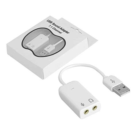 Usb Sound Adapter 7.1 Channel - White