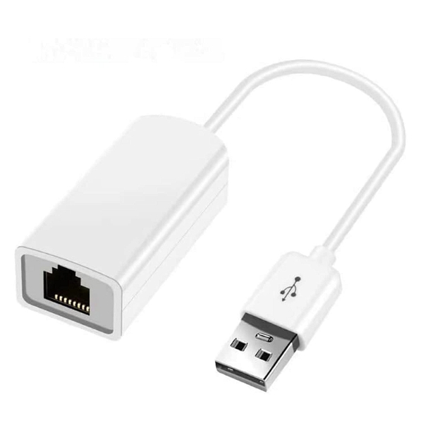 USB to Ethernet Adapter,Foldable USB 2.0 to Gigabit Ethernet LAN Network Adapter,10/100 Mbps LAN Network Adapter (White)