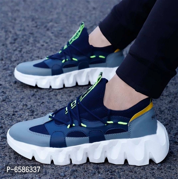 WIN9 MENS BLUE STYLIST VERY COMFORTABLE SPORTS SHOES - 6
