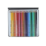 Doms Colour Pencil Flat Tin Pack 24 Shades
