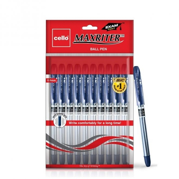 Cello Ball Pen Maxriter - 5 Pcs Sets, Blue