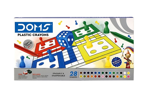 Doms Plastic Crayons 28 Shades - 1
