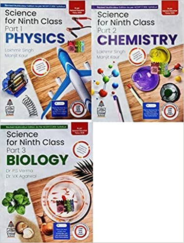 S Chand Combo Pack: Lakhmir Singh Class 9 Science ( Physics, Chemistry, Biology ) - Examination 2023-24