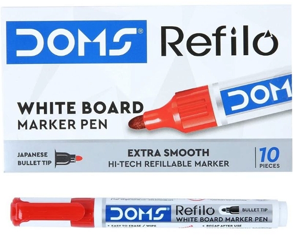 Doms White Board Marker Red