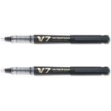 Luxor Pilot V7 Hi Tecpoint Cartridge System Rollerball Pen - 1 Pcs., Black