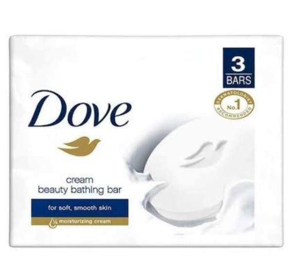 Dove cream Beauty Bathing Bar : - 3×125g