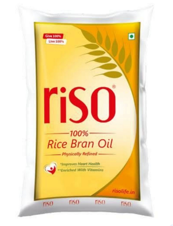 Riso 10% Rice Bran Oil pouch : - 1L