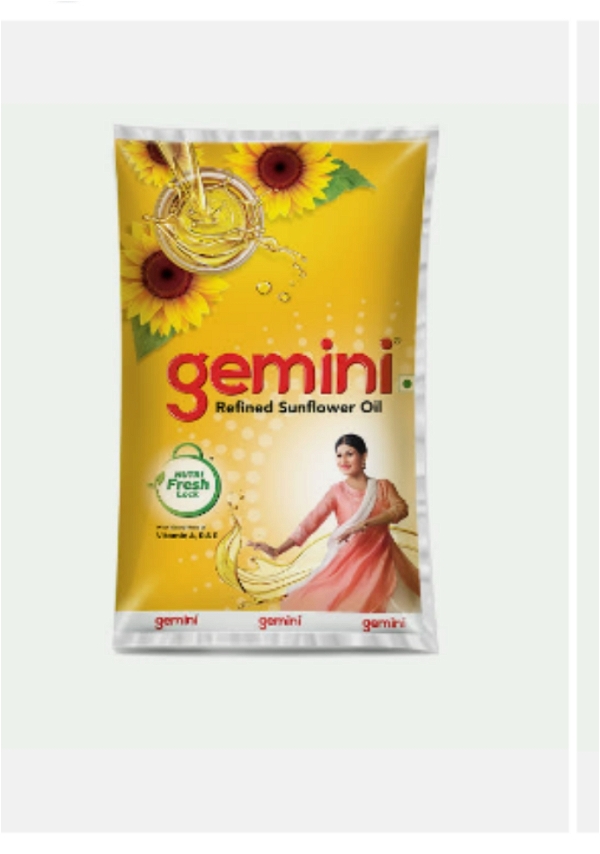 gemini Refined Sunflower Oil : - 1L