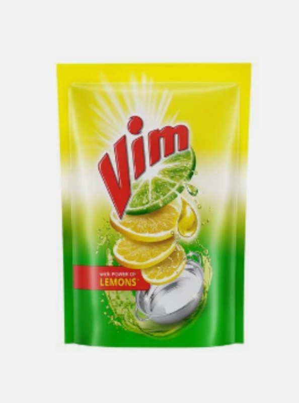 Vim Dishwash Liquid Gel - Lemon : - 125ml