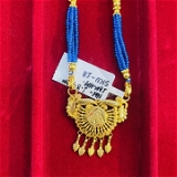 TRJ CERTIFIED BIS HALLMARK 18KT GOLD PENDANT APPROX WGT: 1.840 GRAM WITH FREE TUSSEL MANGALSUTRA AND PURITY SMART CARD