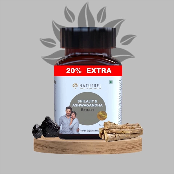 Shilajit & Ashwaghandha Tablets- Enhance Immunity and Improve Energy Levels - Promotes Overall Health and Well Being  - 60 Tablets (Pack Of 1)