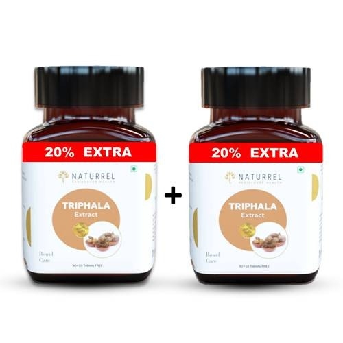 Triphala Extract Tablets- Triphala with Amla, Haritaki & Bibhitaki – Supports healthy digestion  - 120 Tablets (Pack Of 2)