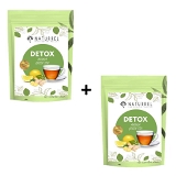 Naturrel Detox Masala Tea  - Real Ingredients (Black Pepper, Tulsi, Ginger, Clove, and Green Tea) - Antioxidant Green Tea- Detox Kahwa  - Pack of 2 (50gram+50gram=100gram)