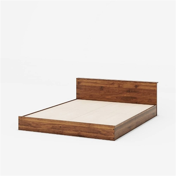 Werfo Sigil Low Height Engineered Wood Bed - L 2.09m x H 60cm (82.28 x 23.62 inches)