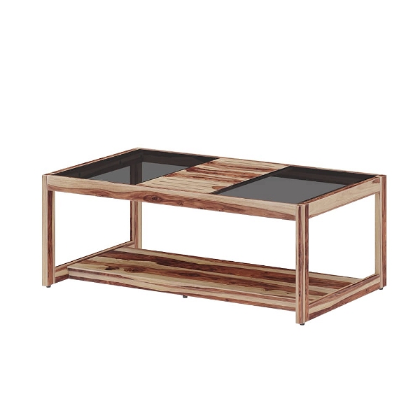 Werfo Jack Sheesham Wood Coffee Table - 39.3 inches x 23.62 inches x 14.7 inches