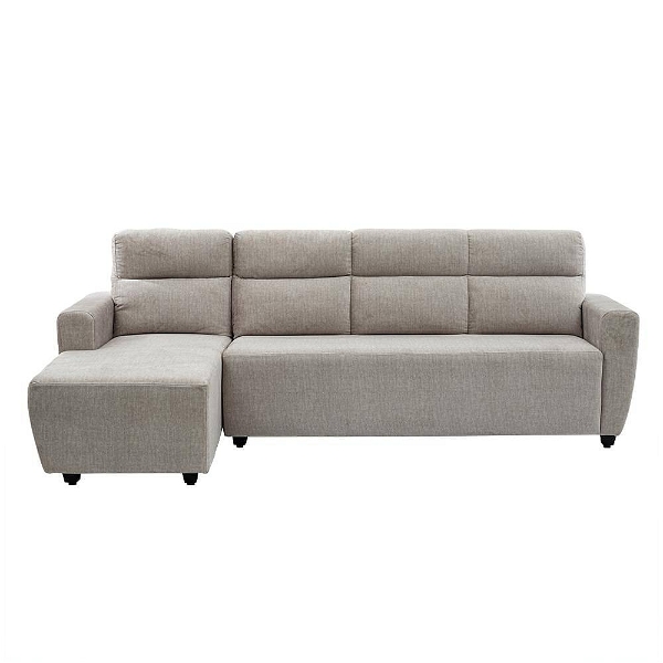 Werfo Milo  L Shape Sofa Set (3 Seater + Left Aligned Chaise) Sectional, Set (3 Seater + Left Aligned Chaise), Taupe