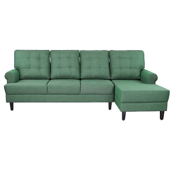 werfo Dreamer L - Shape Sofa Set (3 Seater + Right Aligned Chaise) - Omega Green