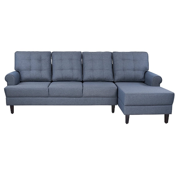 Werfo Dreamer L - Shape Sofa Set (3 Seater + Right Aligned Chaise) - Omega Blue