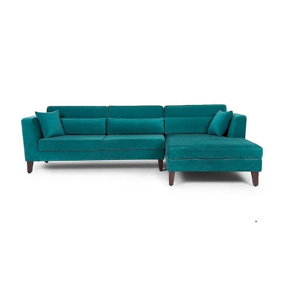 Werfo Lewis Sectional, Set (3 Seater + Right Aligned Chaise), Malibu Green
