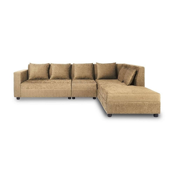 WERFO Knoll L Shape 6 Seater Sofa Set (3 Seater + Right Aligned Chaise)