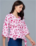 Butterfly Top - Pink, S, Free