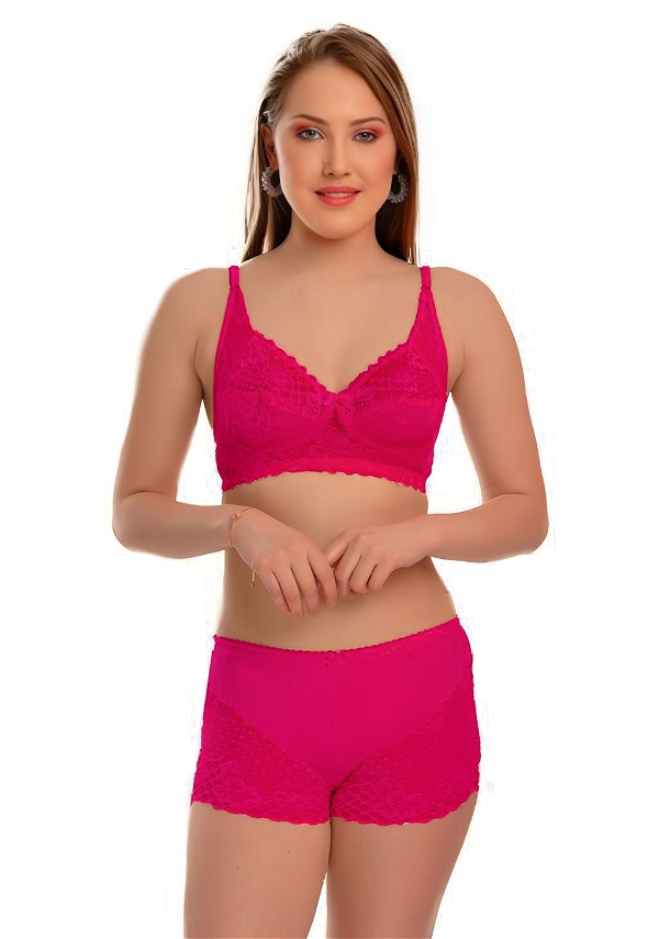 Bra and Panty Combo - Pink, 34C, Free