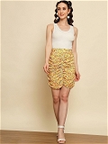 Floral Printed Skirt - Goldenrod, 32, Free
