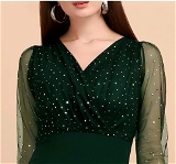 Glamorous Dress - Palm Green, XXL, Free