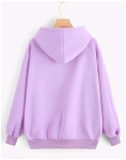 Anime Sweatshirt - French Lilac, L, Free