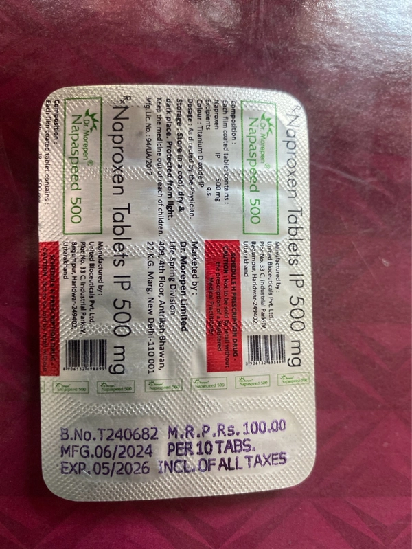 Napaspeed Tablets