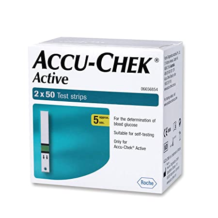 Accu-Chek Active Test Strip (Only Strips) 100 Test Strips