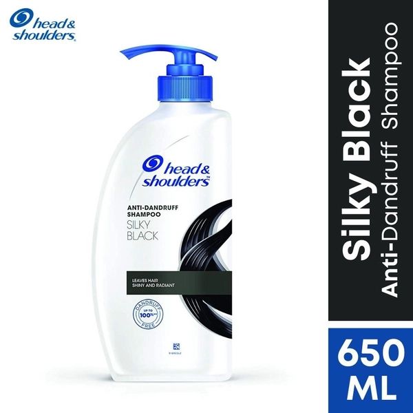 Head and Shoulders Silky Black Shampoo 650ml