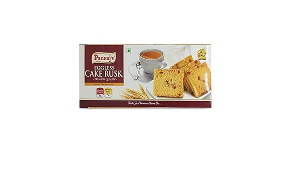 Pankaj Cake Rusk 200gm (Eggless)