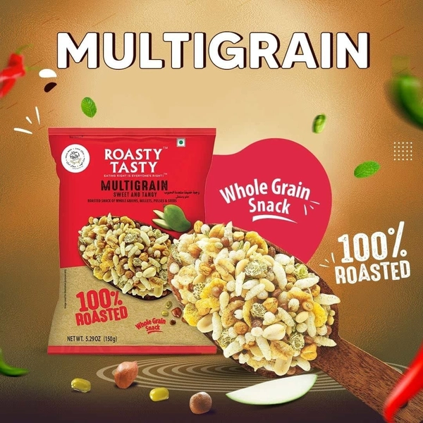 Roasty Tasty Multigrain Mix 100% Roasted Namkeen 150g