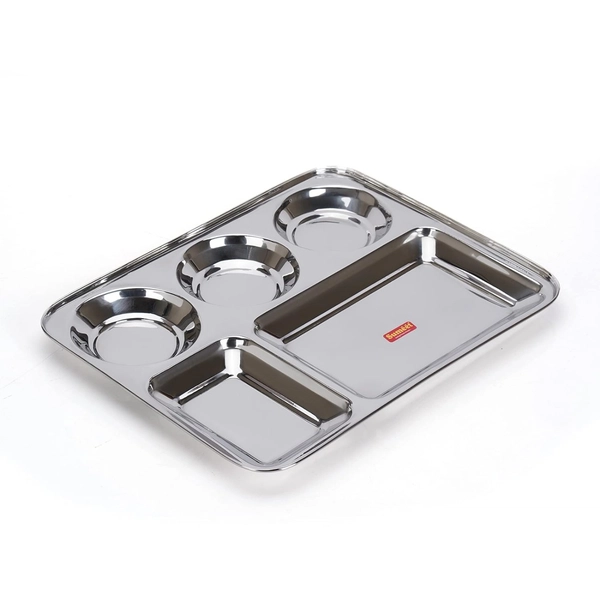 Steel Bhojan Thaal 1N (34cm x 26cm)