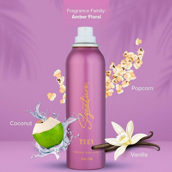 Signature Perfume Body Spray 120ml (Without Gas) - Teen (Women)
