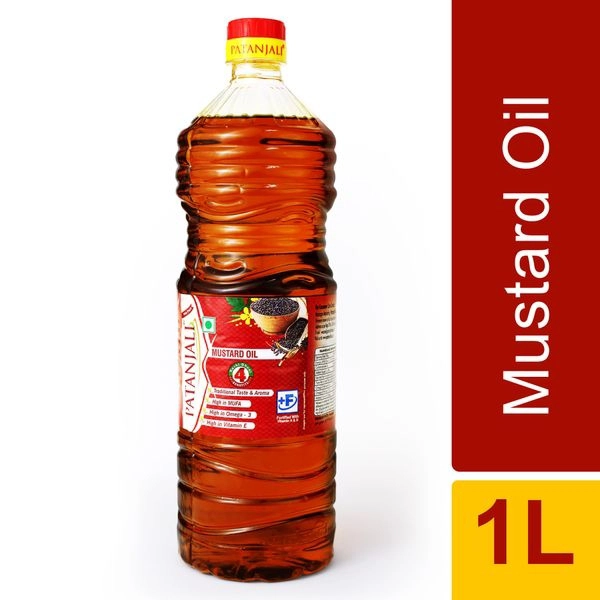 Patanjali Mustard Oil 1lt Bottle 