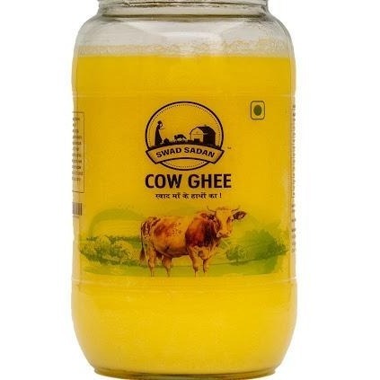 Swad Sadan Premium Cow Ghee 900ml (Glass Jar)