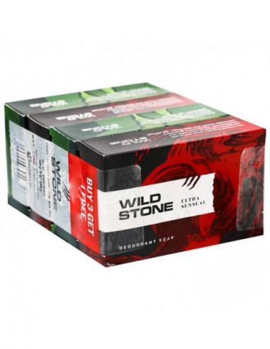 Wild Stone Soap Set - Buy 3 Get 1 Free, 300g