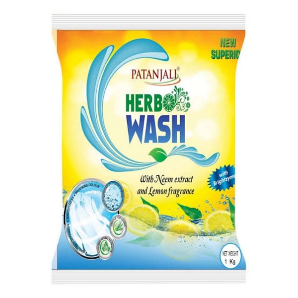Patanjali Herbo Wash Detergent - 1 kg, Neem-Lemon